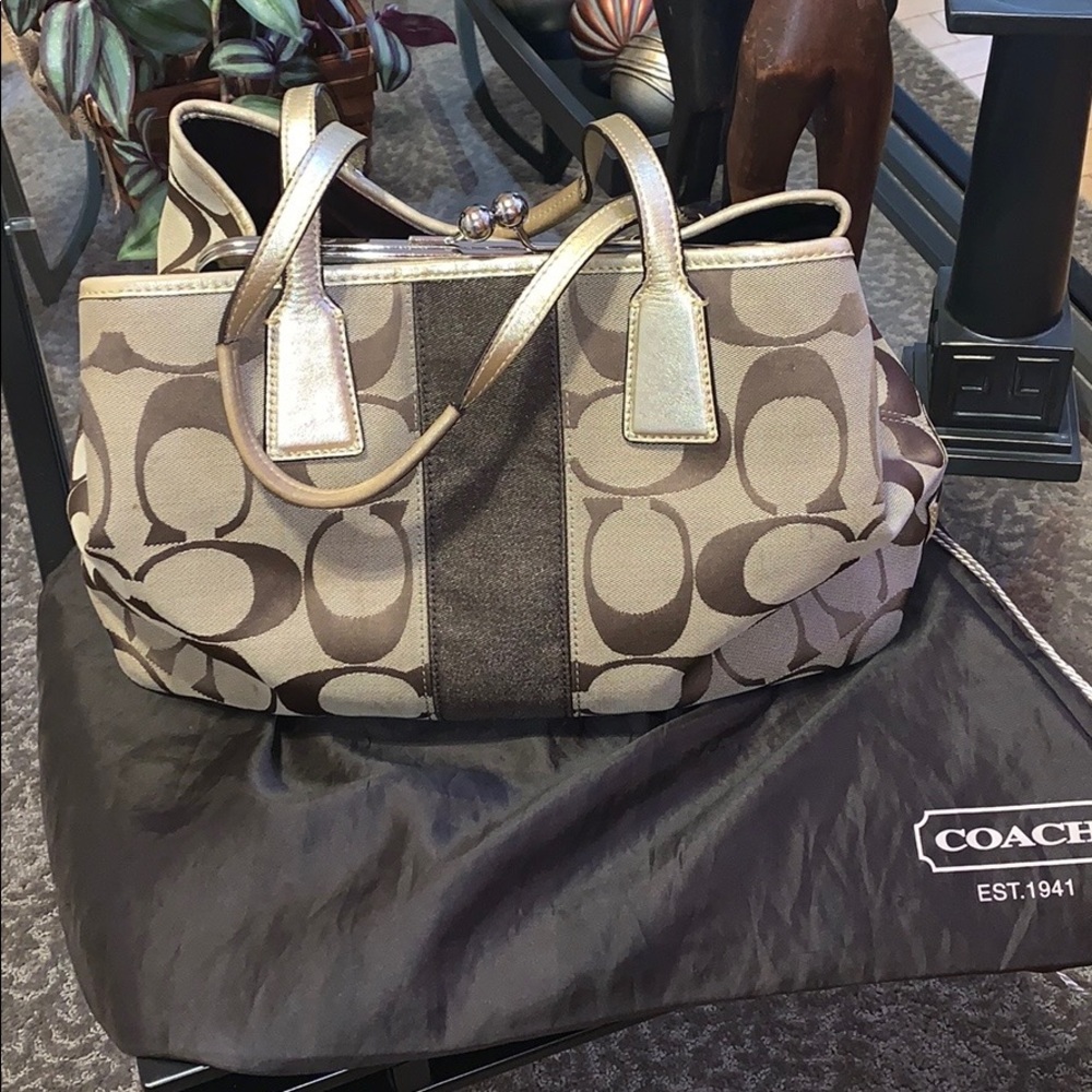Coach Monogram Handbag - Picture 3 of 9